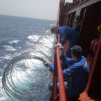 Подготовка судна в Индийском океане