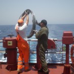 Подготовка судна в Индийском океане